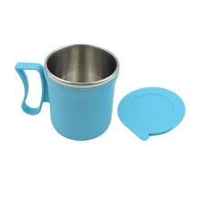 300ml Stainless Steel Mug: Insulated, Leakproof Lid, Hot/Cold Drinks (Mix Color)