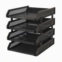 4-Layer Multifunctional File Rack with Drawers for Office Desk