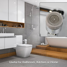 Splash Faucet Filter – 180° Rotating Sprayer, Double O-Ring, Movable Water-Saving Sink Aerator Extender (Loose)