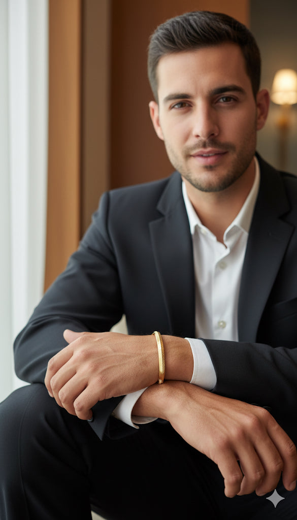 Premium quality One gram gold plated Gents Kada