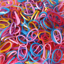 Multicolor Rubber Bands (Elastic & Reusable, Office & Home / 0.5 Inch 100GM), Hair accessories