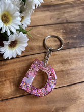Customized Resin Keychain Alphabet Letter
