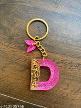 Customized Resin Keychain Alphabet Letter