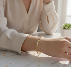 Premium quality One gram gold ladies bracelet