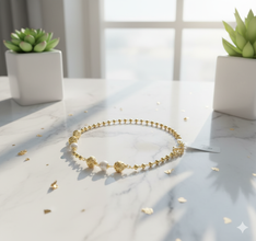 Premium quality One gram gold ladies bracelet