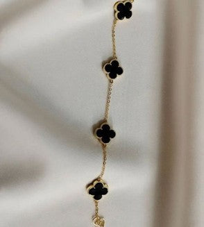 Black Flower Bracelet