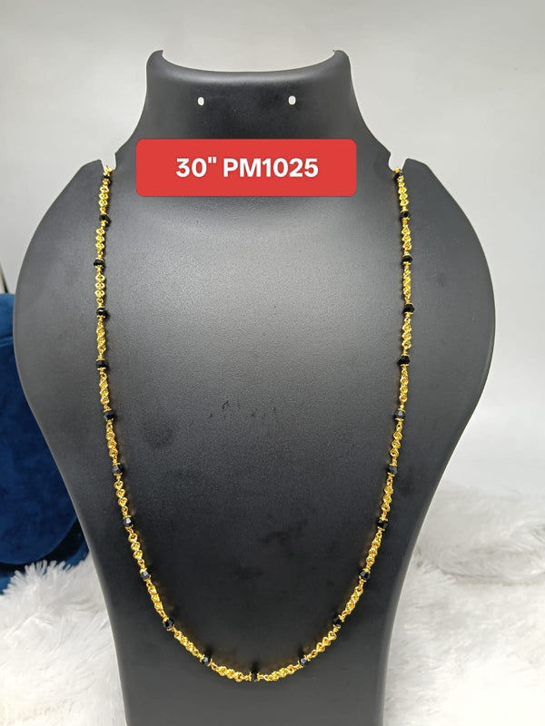 Premium quality One gram gold Crystal musti chain