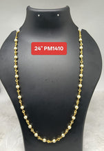 Premium quality One gram gold 24″ Pearl chain with laxmi pendent