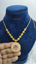 Premium quality  one gram gold 18” beautiful stone necklace
