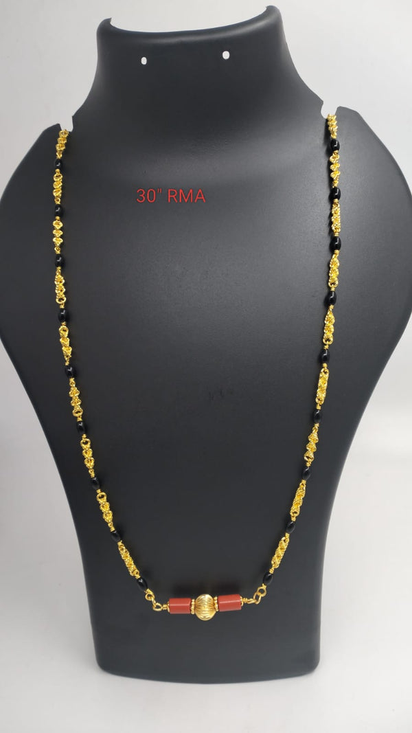 Premium quality One gram gold Musti Karimani chain with Thali