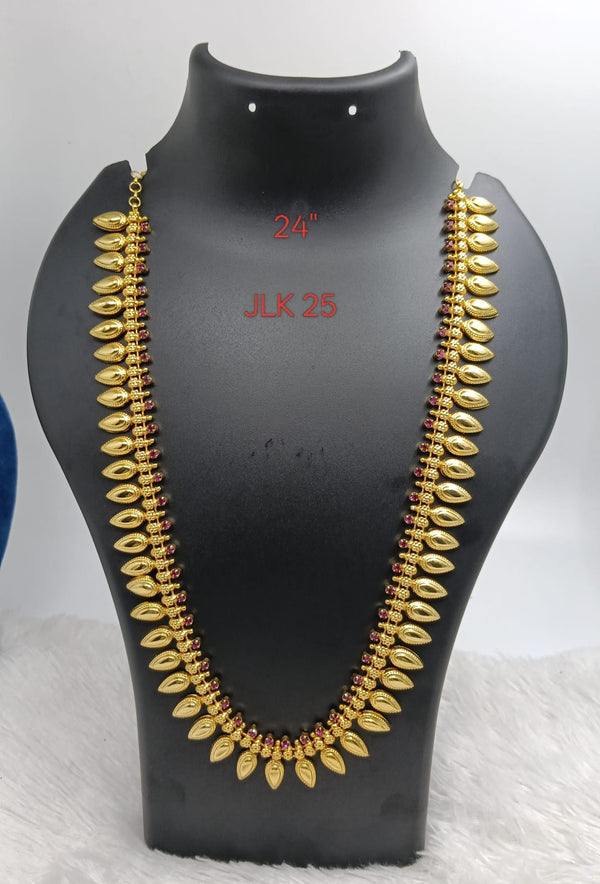 Premium quality one gram gold 24 inch Flower big gopi chain