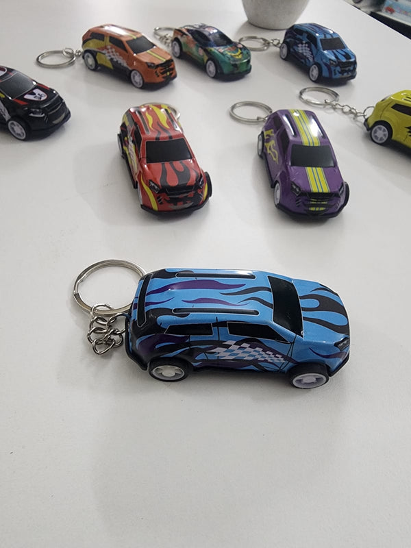 Pull back Car Keychain (4 pc)