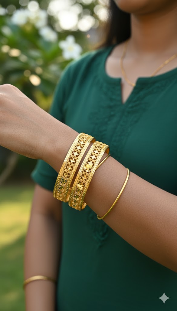 Premium quality golden bangles